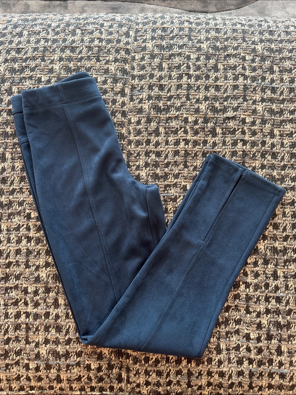 Hue Ultra Faux Suede Leggings Navy Blue